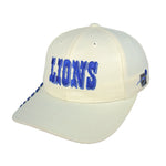 NFL (Sports Specialties) - Detroit Lions Embroidered Strapback Hat 1990s OSFA Vintage Retro Football
