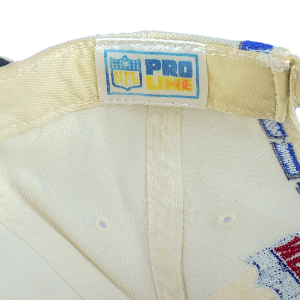 NFL (Sports Specialties) - Detroit Lions Embroidered Strapback Hat 1990s OSFA Vintage Retro Football