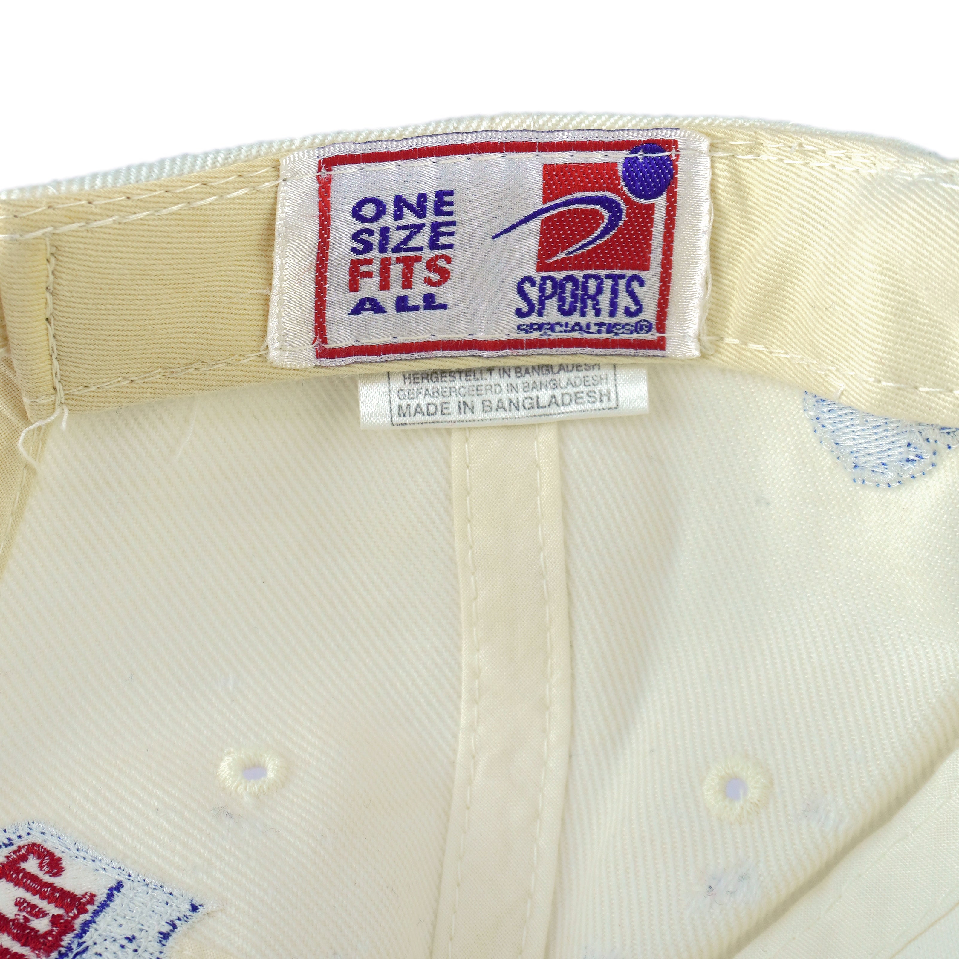 NFL (Sports Specialties) - Detroit Lions Embroidered Strapback Hat 1990s OSFA Vintage Retro Football