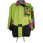 Vintage Kappa - Green Neon Beach Volleyball Jacket 1990s X-Large