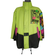 Vintage Kappa - Green Neon Beach Volleyball Jacket 1990s X-Large