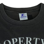 Starter - Property Of The Chicago Blackhawks Single Stitch T-Shirt 1990s Large Vintage Retro Hockey