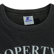 Starter - Property Of The Chicago Blackhawks Single Stitch T-Shirt 1990s Large Vintage Retro Hockey