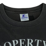 Starter - Property Of The Chicago Blackhawks Single Stitch T-Shirt 1990s Large Vintage Retro Hockey