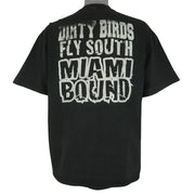 NBA (Jerzees) - Atlanta Hawks Do The Dirty Bird Spell-Out T-Shirt 1990s X-Large Vintage Retro Baseball
