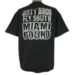 NBA (Jerzees) - Atlanta Hawks Do The Dirty Bird Spell-Out T-Shirt 1990s X-Large Vintage Retro Baseball