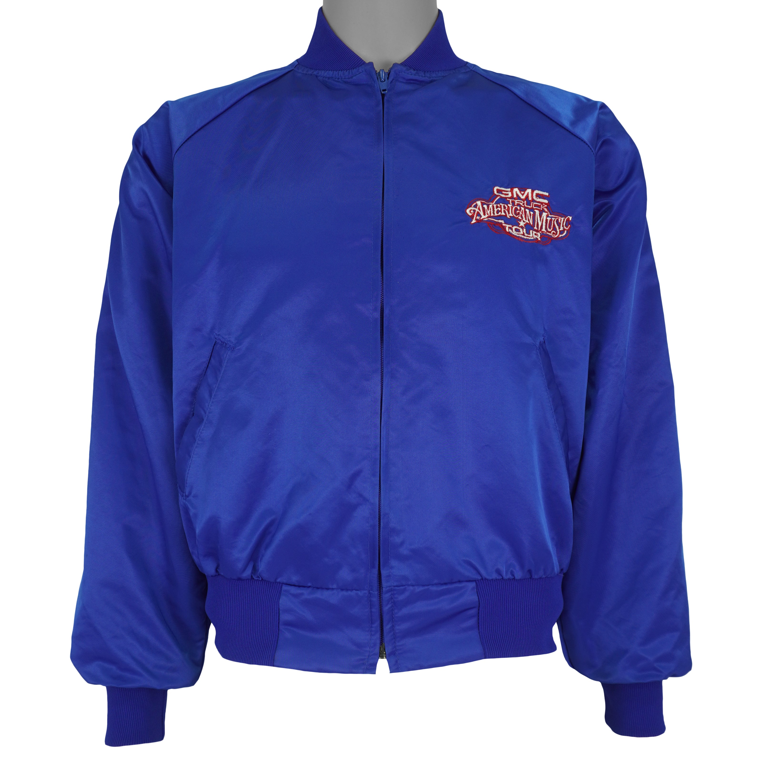 Vintage (Ashley) - GMC Truck American Music Tour Satin Jacket 1990s Medium Vintage Retro