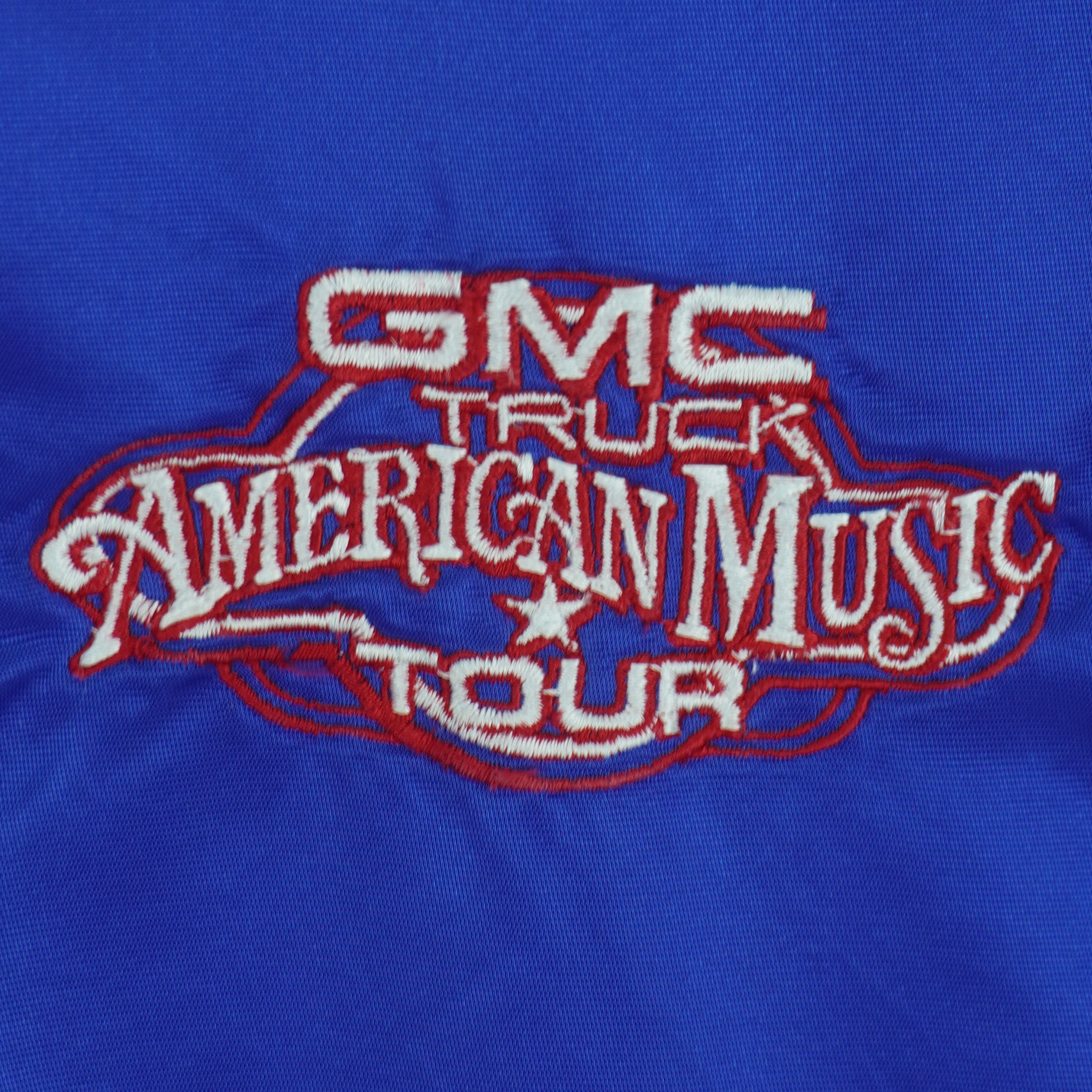 Vintage (Ashley) - GMC Truck American Music Tour Satin Jacket 1990s Medium Vintage Retro