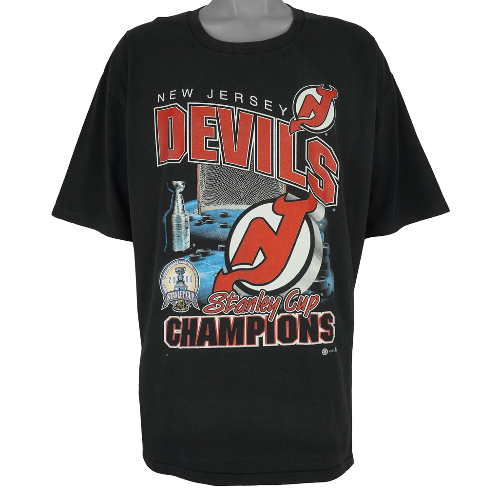 NHL - New Jersey Devils Stanley Cup Champions T-Shirt 2000 XX-Large Vintage Retro Hockey