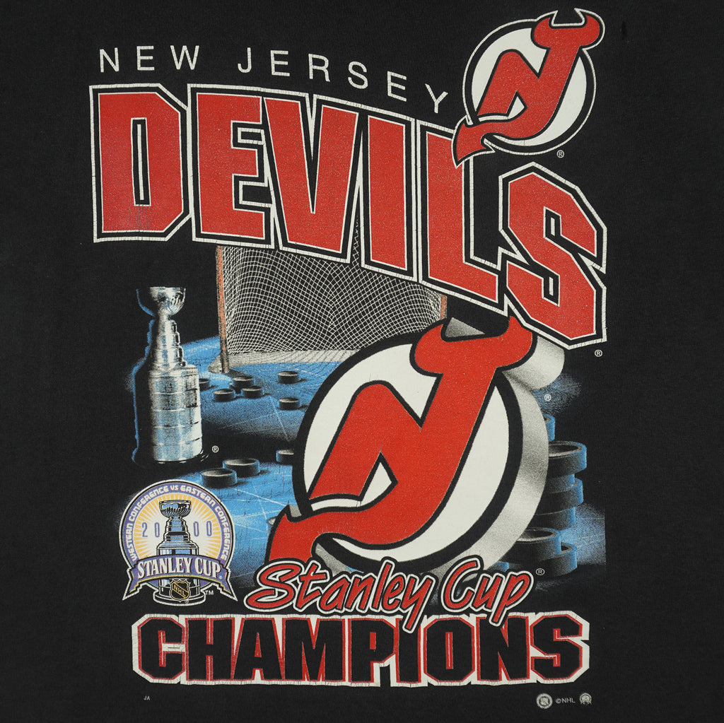 NHL - New Jersey Devils Stanley Cup Champions T-Shirt 2000 XX-Large Vintage Retro Hockey