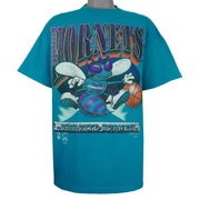 NBA (Magic Johnson T's) - Charlotte Hornets T-Shirt 1990s X-Large Vintage Retro Basketball