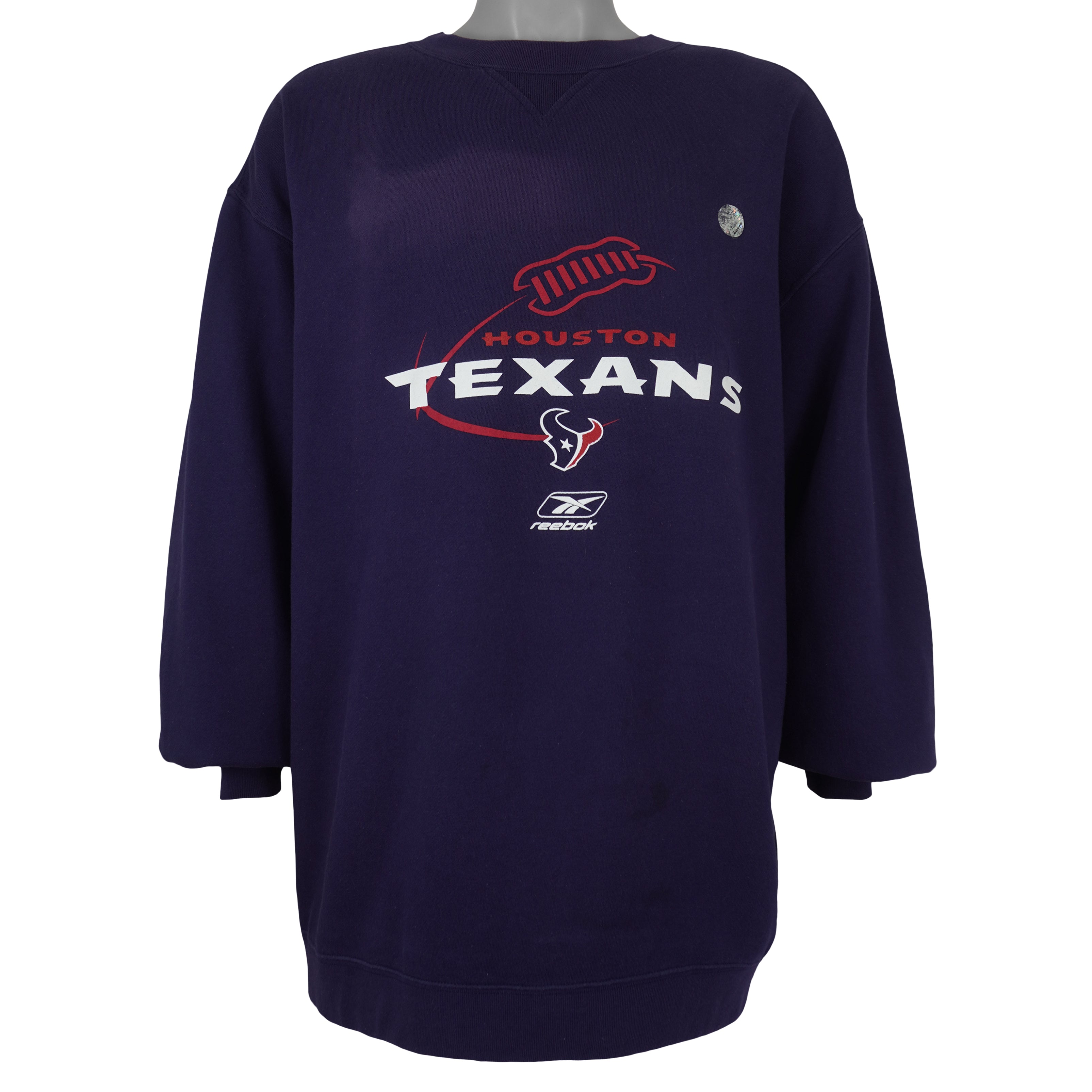 Reebok - Houston Texans Crew Neck Sweatshirt 1990s XX-Large Vintage Retro Football