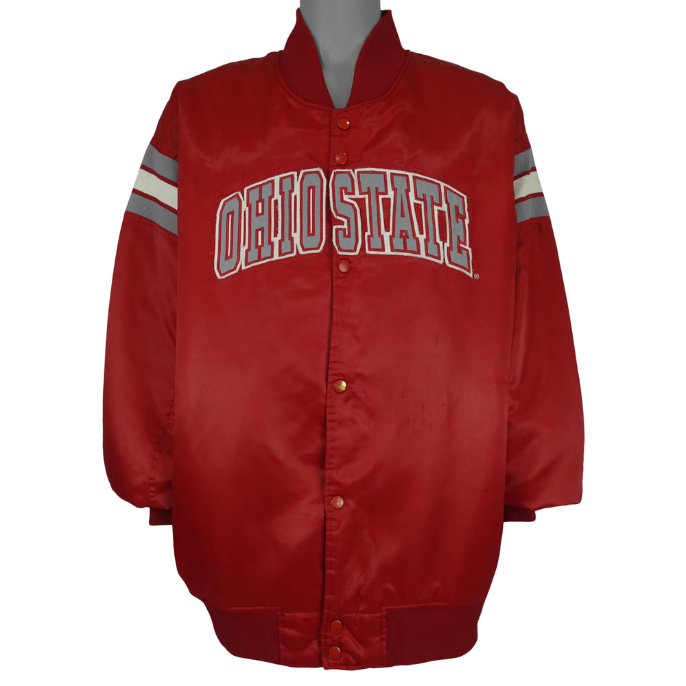 NCAA (Colosseum) - Ohio State Buckeyes Satin Jacket 1990s XX-Large Vintage Retro