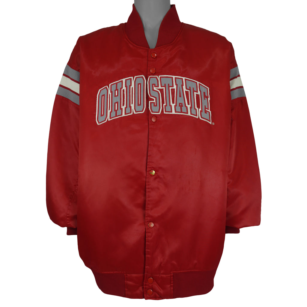 NCAA (Colosseum) - Ohio State Buckeyes Satin Jacket 1990s XX-Large Vintage Retro