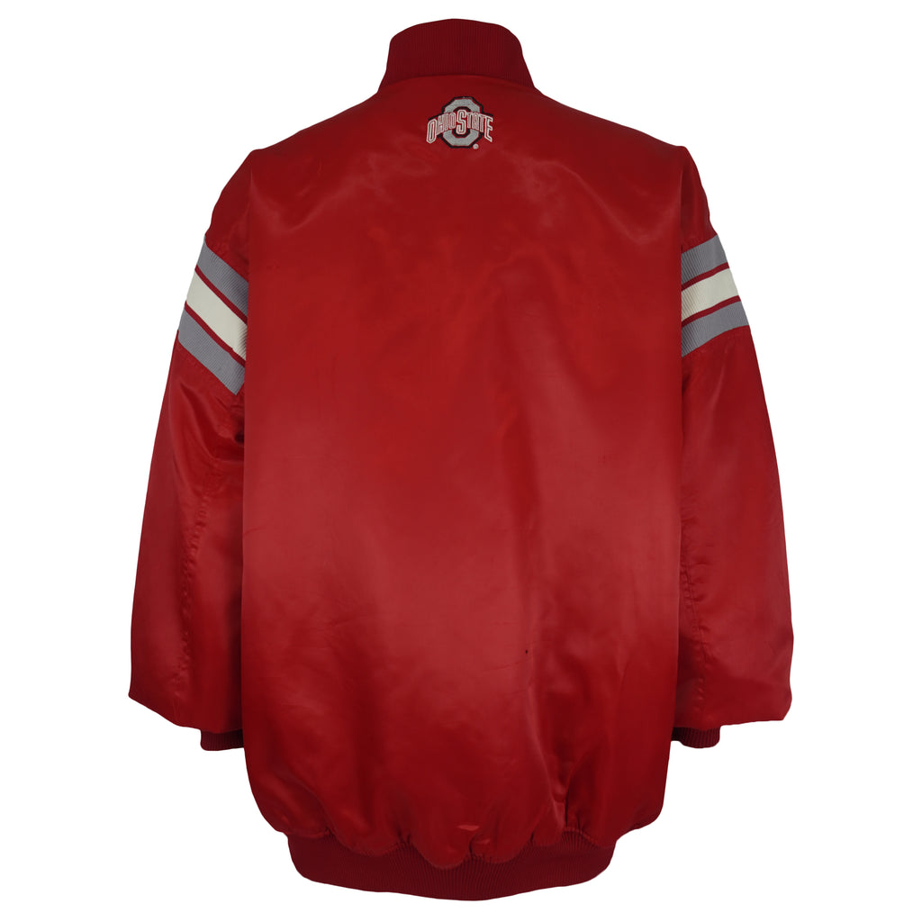 NCAA (Colosseum) - Ohio State Buckeyes Satin Jacket 1990s XX-Large Vintage Retro