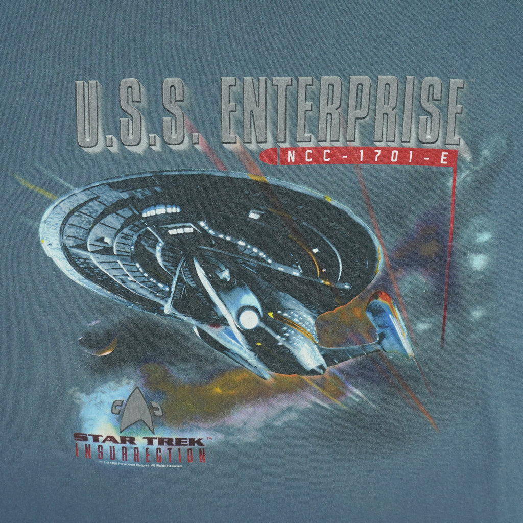 Vintage (Giant) - Star Trek U.S.S. Enterprise NCC-1701-E T-Shirt 1998 X-Large Vintage Retro
