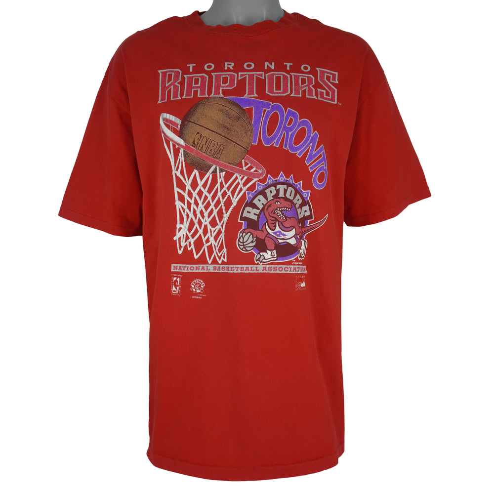 NBA (CGW) - Toronto Raptors Single Stitch T-Shirt 1994 X-Large Vintage Retro Basketball