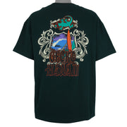 Vintage - Dark Green Gecko Hawaii T-Shirt 1990s X-Large Vinatage Retro