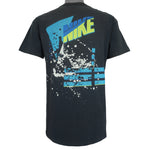 Nike - Black Graphic Single Stitch T-Shirt 1990s Medium