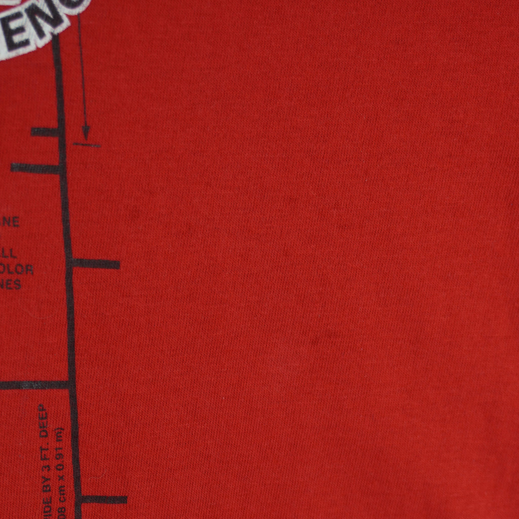 NBA (Nutmeg) - Chicago Bulls Basketball Court Single Stitch T-Shirt 1990s X-Large Vintage Retro Basketball