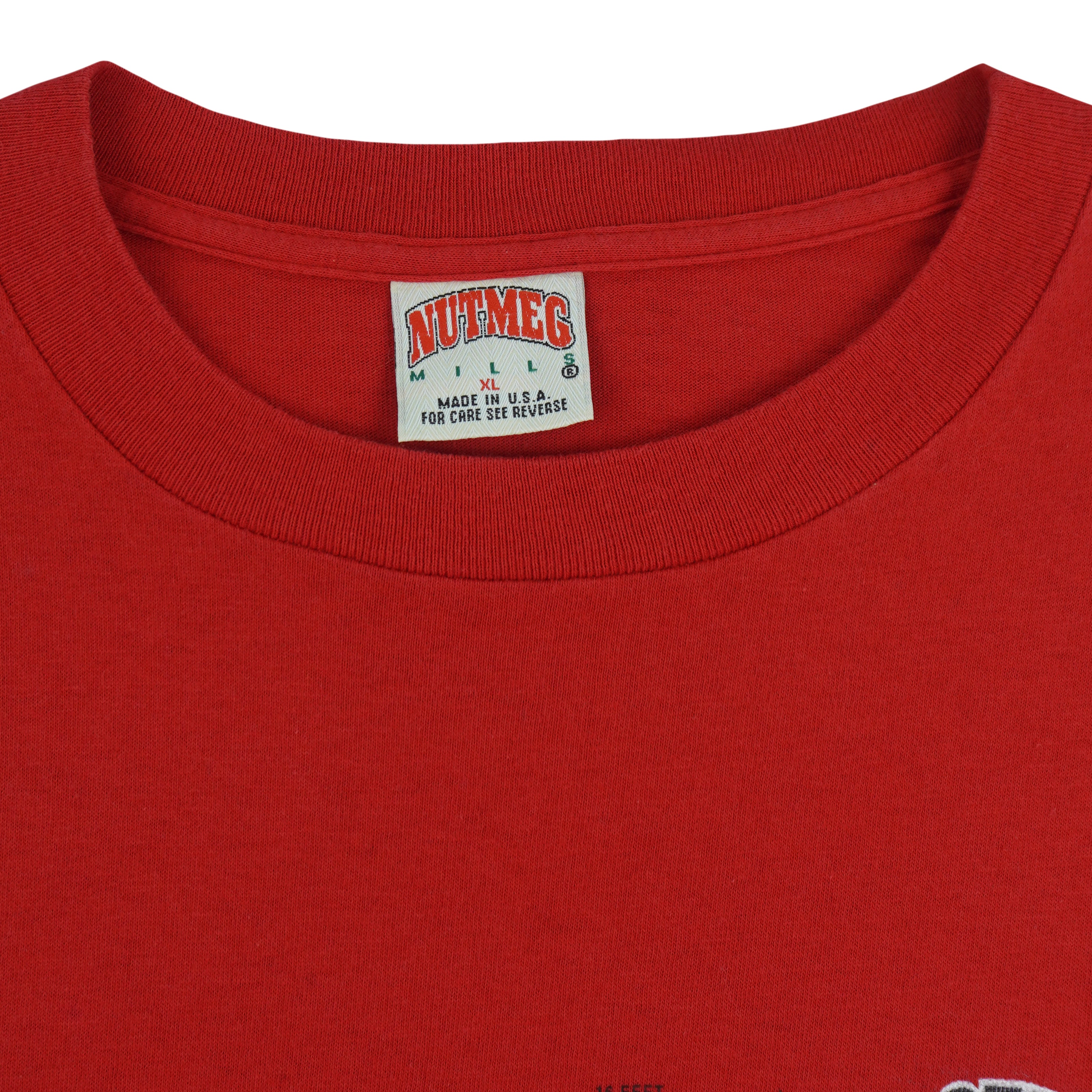 NBA (Nutmeg) - Chicago Bulls Basketball Court Single Stitch T-Shirt 1990s X-Large Vintage Retro Basketball