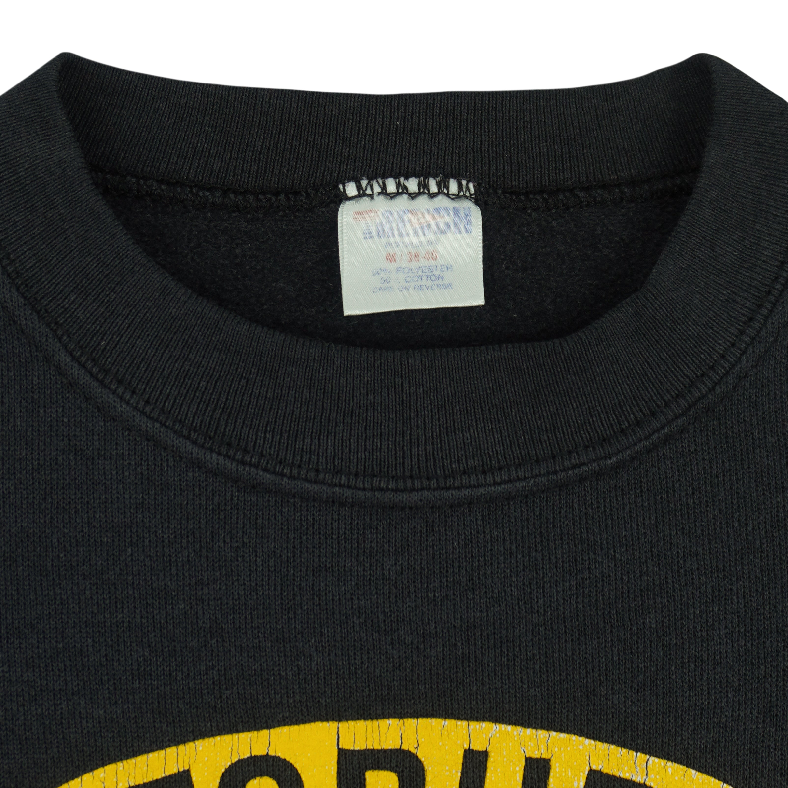 NFL (Trench) - Pittsburgh Steelers Helmet Crew Neck Sweatshirt 1990s Medium Vintage Retro Football