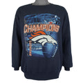 NFL - Denver Broncos Back to Back Champions Sweatshirt 1993 Large Vintage Retro Football
