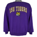 NCAA (Colosseum) - LSU Tigers Embroidered Crew Neck Sweatshirt 2000s Large Vintage Retro