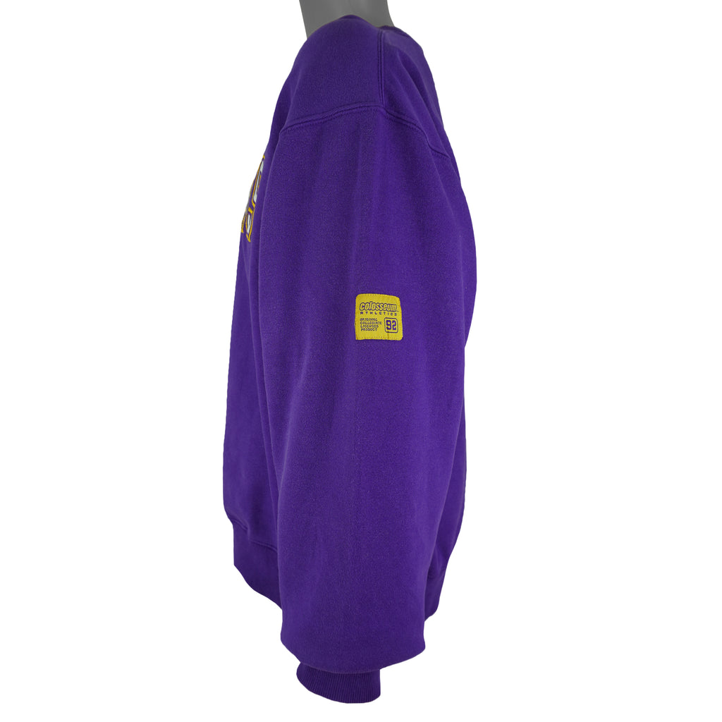 NCAA (Colosseum) - LSU Tigers Embroidered Crew Neck Sweatshirt 2000s Large Vintage Retro