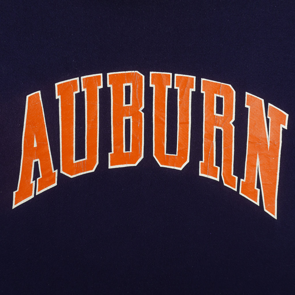 NCAA (Soffe) - Auburn Tigers Big Spell-Out Crew Neck Sweatshirt 1990s Large Vintage Retro