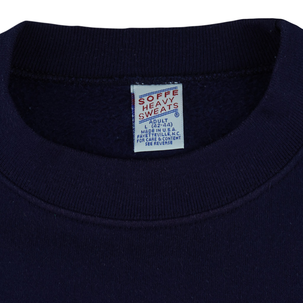 NCAA (Soffe) - Auburn Tigers Big Spell-Out Crew Neck Sweatshirt 1990s Large Vintage Retro