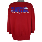 MLB (Majestic) - Philadelphia Phillies Crew Neck Sweatshirt 2007 X-Large Vintage Retro Baseball