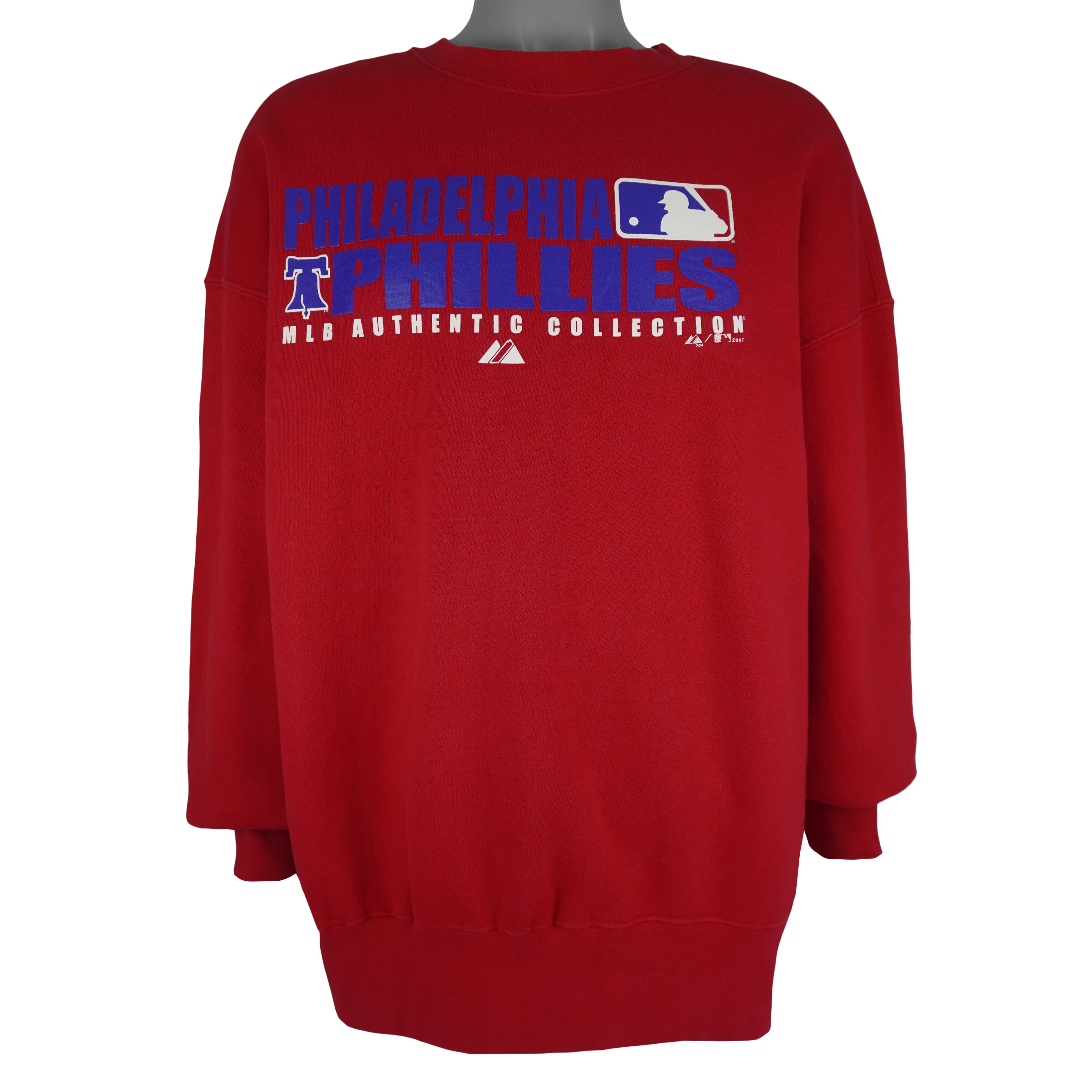 MLB (Majestic) - Philadelphia Phillies Crew Neck Sweatshirt 2007 X-Large Vintage Retro Baseball