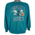NBA (Trench) - Charlotte Hornets Crew Neck Sweatshirt 1990s Large Vintage Retro Basketball