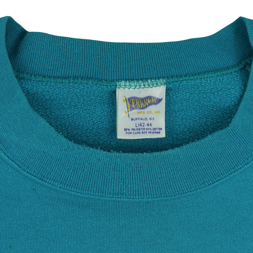 NBA (Trench) - Charlotte Hornets Crew Neck Sweatshirt 1990s Large Vintage Retro Basketball
