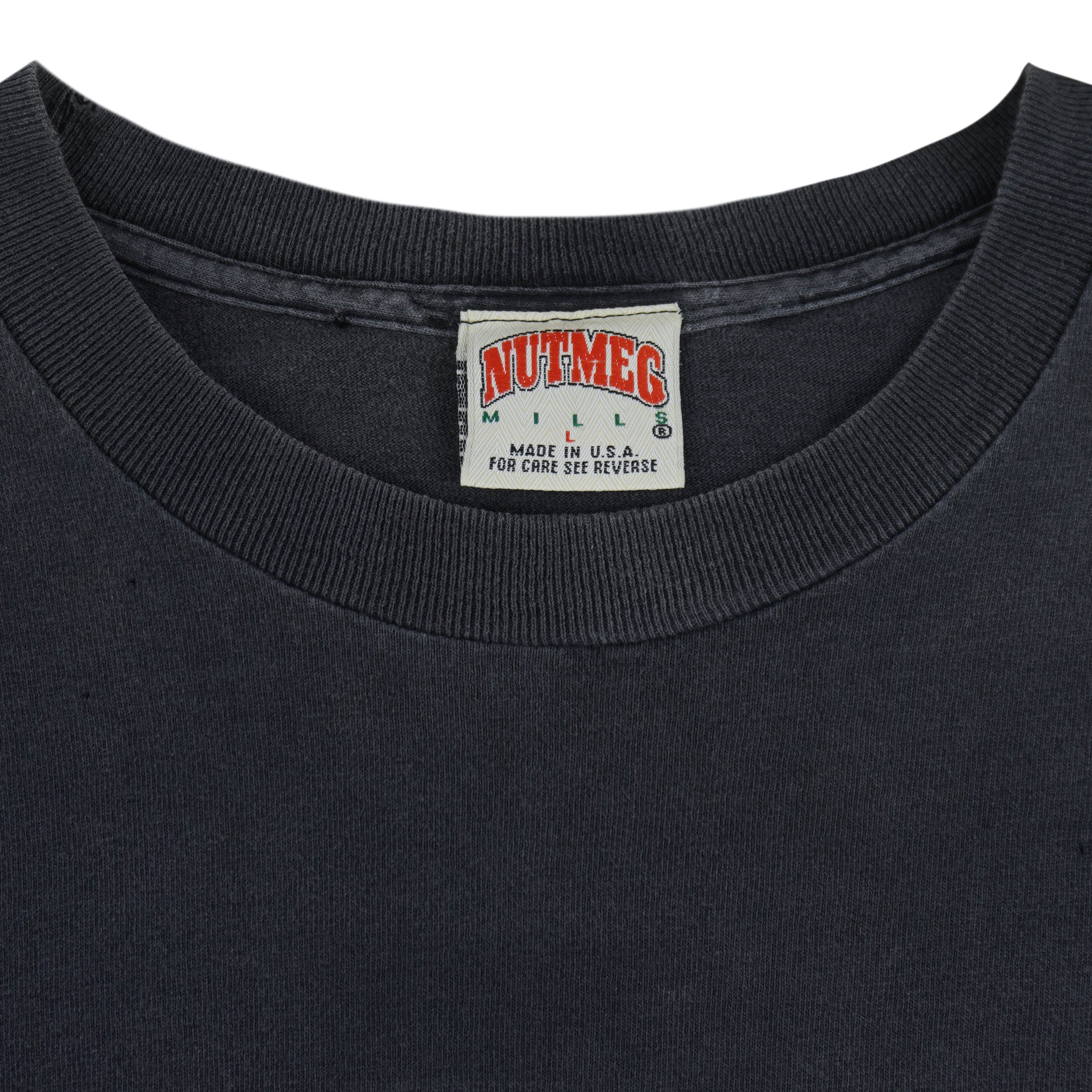 NHL (Nutmeg) - Chicago Blackhawks Kick Ice! T-Shirt 1990s Large Vintage Retro Hockey