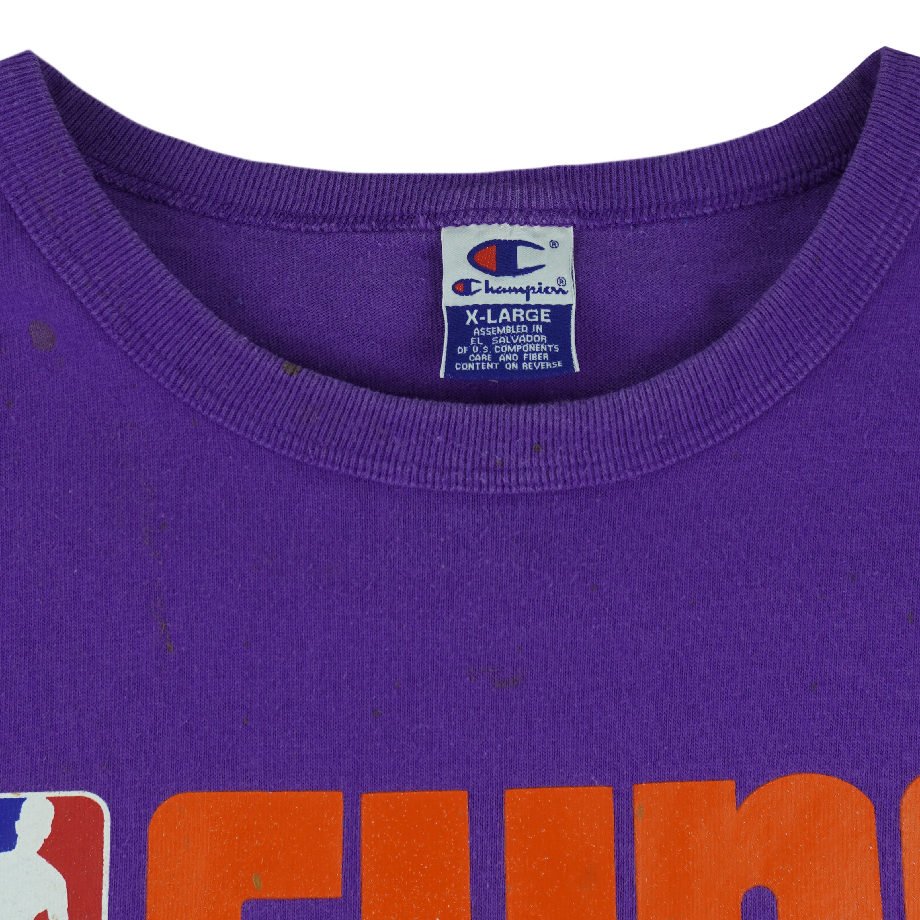 Champion - Phoenix Suns Big Spell-Out T-Shirt 1990s X-Large Vintage Retro Basketball