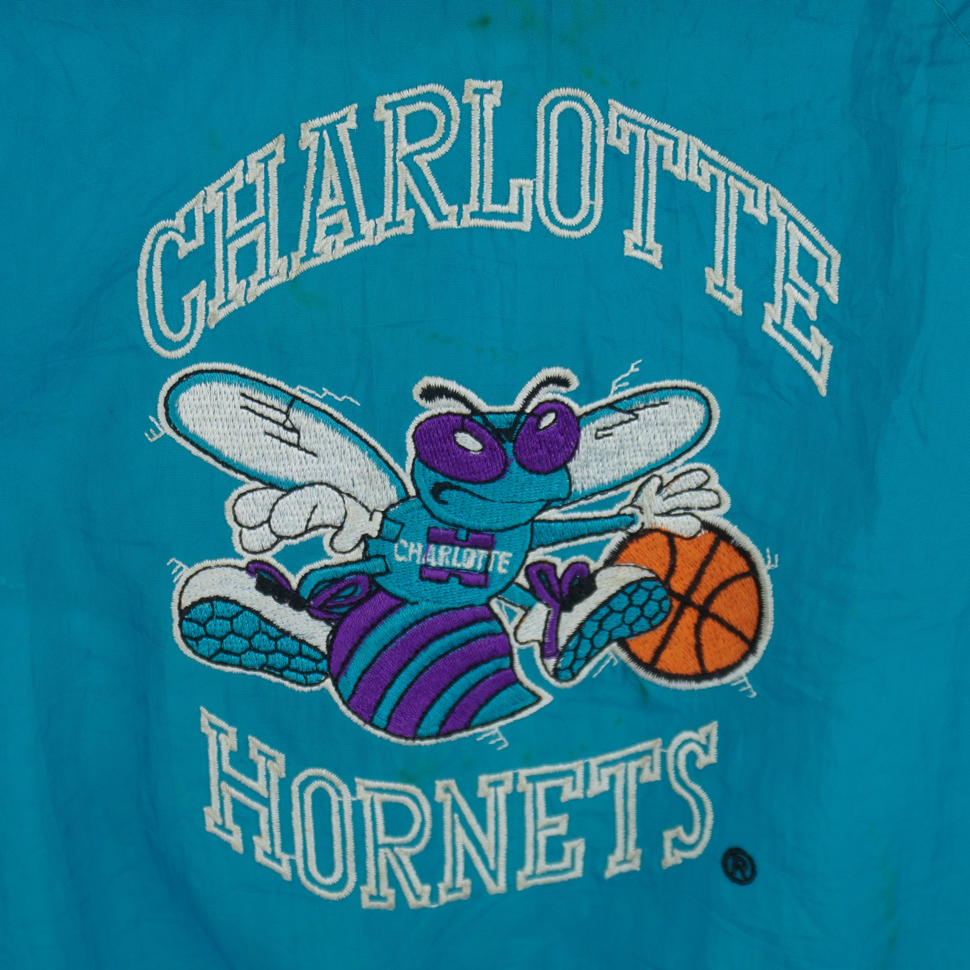 Starter - Charlotte Hornets Embroidered Windbreaker 1990s Large Vintage Retro Basketball
