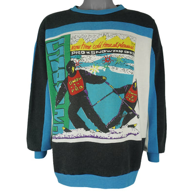 Vintage - Snowpro Crew Neck Sweatshirt 1990s Medium