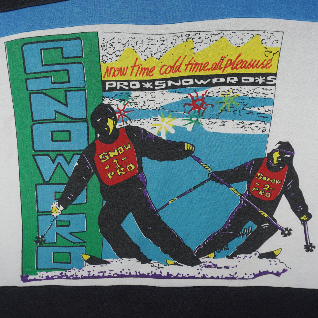 Vintage - Snow Pro Crew Neck Sweatshirt 1990s Medium Vintage Retro