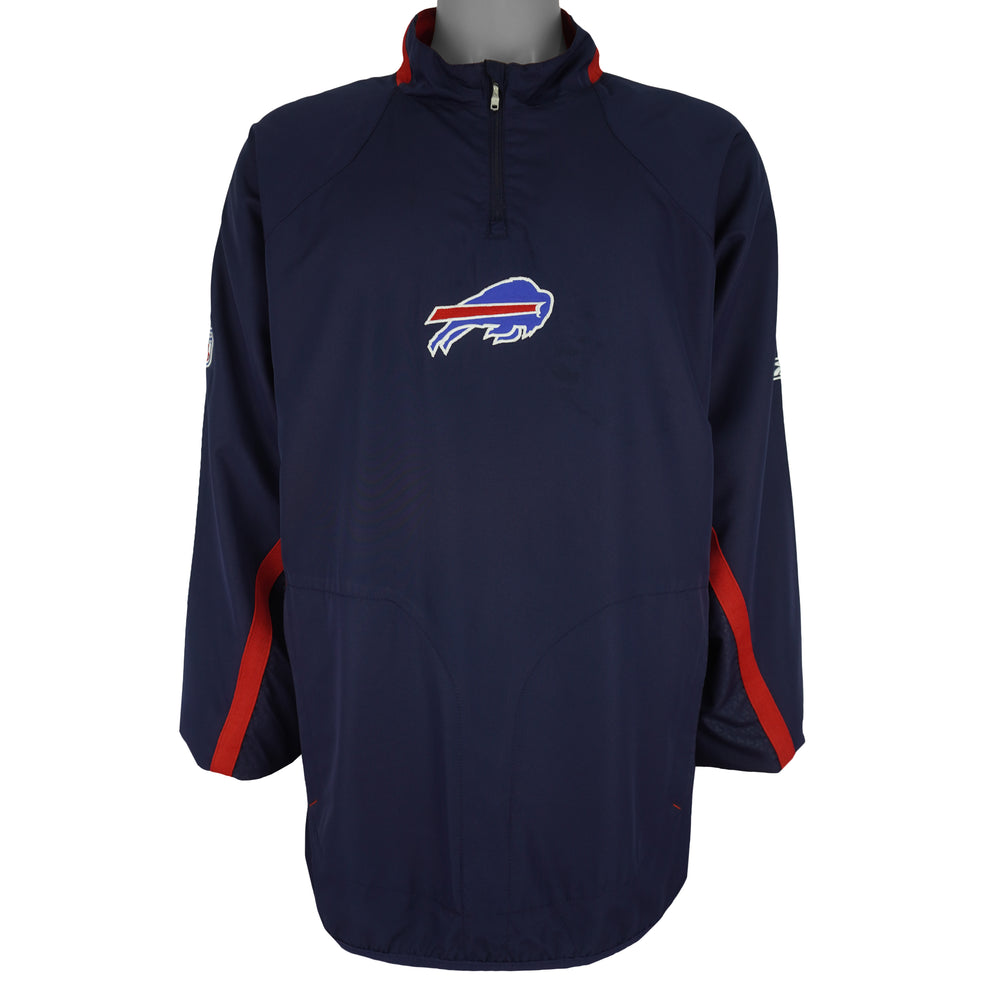 Reebok - Buffalo Bills Football 1/4 Zip Windbreaker 2000s X-Large Vintage Retro Football