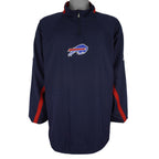 Reebok - Buffalo Bills Football 1/4 Zip Windbreaker 2000s X-Large Vintage Retro Football