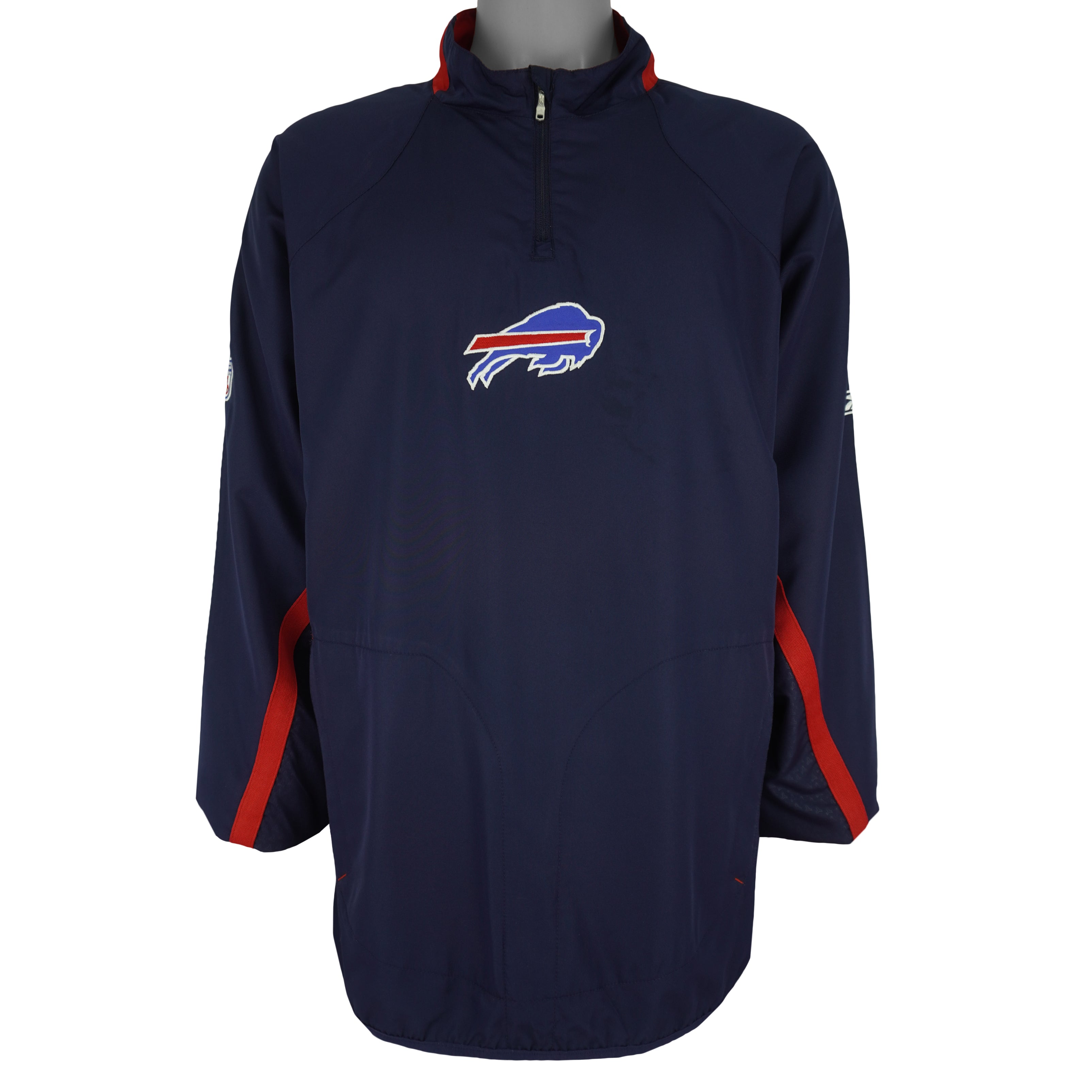 Reebok - Buffalo Bills Football 1/4 Zip Windbreaker 2000s X-Large Vintage Retro Football