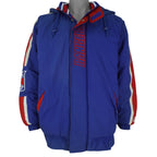 Starter - New York Rangers Hooded Puffer Jacket 1990s Large Vintage Retro Hockey