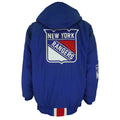 Starter - New York Rangers Hooded Puffer Jacket 1990s Large Vintage Retro Hockey