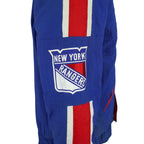 Starter - New York Rangers Hooded Puffer Jacket 1990s Large Vintage Retro Hockey