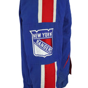 Starter - New York Rangers Hooded Puffer Jacket 1990s Large Vintage Retro Hockey