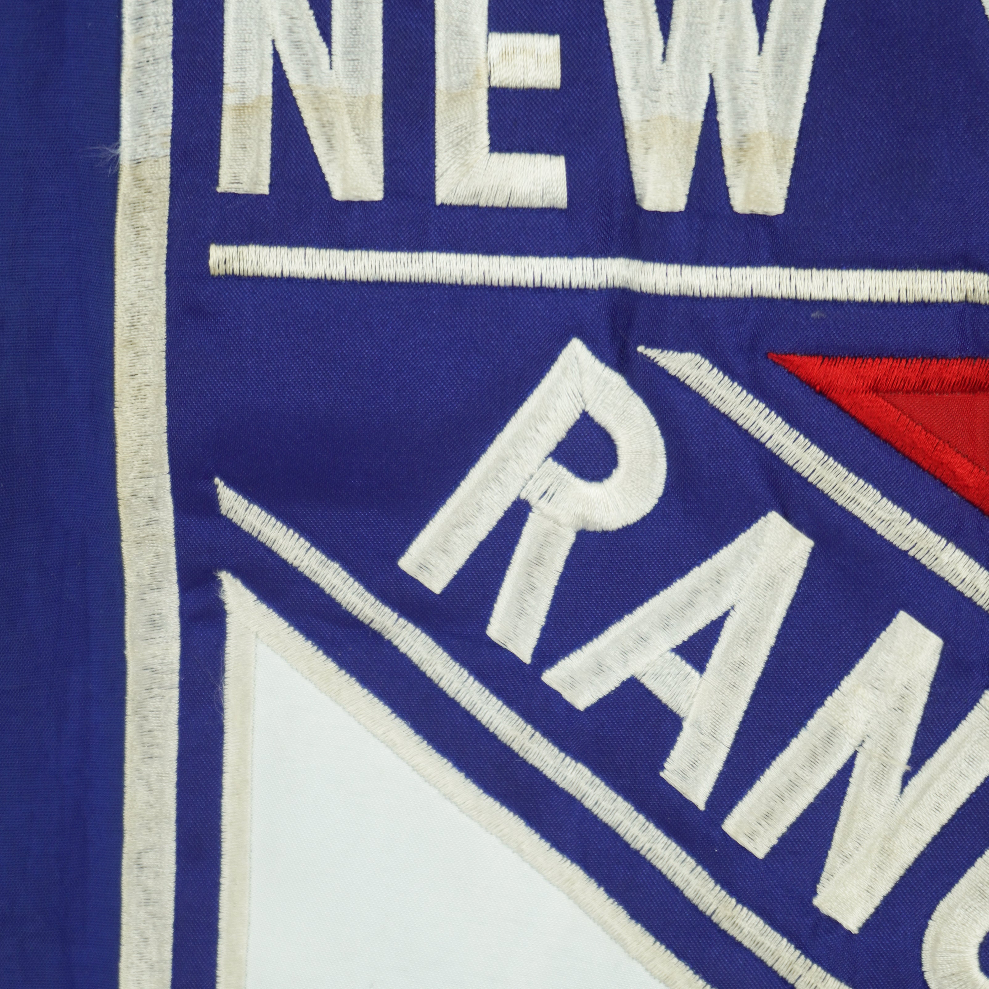 Starter - New York Rangers Hooded Puffer Jacket 1990s Large Vintage Retro Hockey