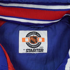 Starter - New York Rangers Hooded Puffer Jacket 1990s Large Vintage Retro Hockey