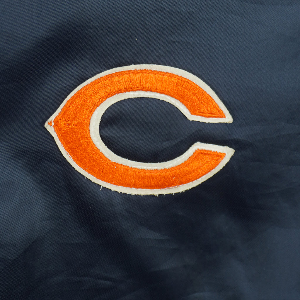 NFL - Chicago Bears Satin Jacket 1990s Medium Vintage Retro Football